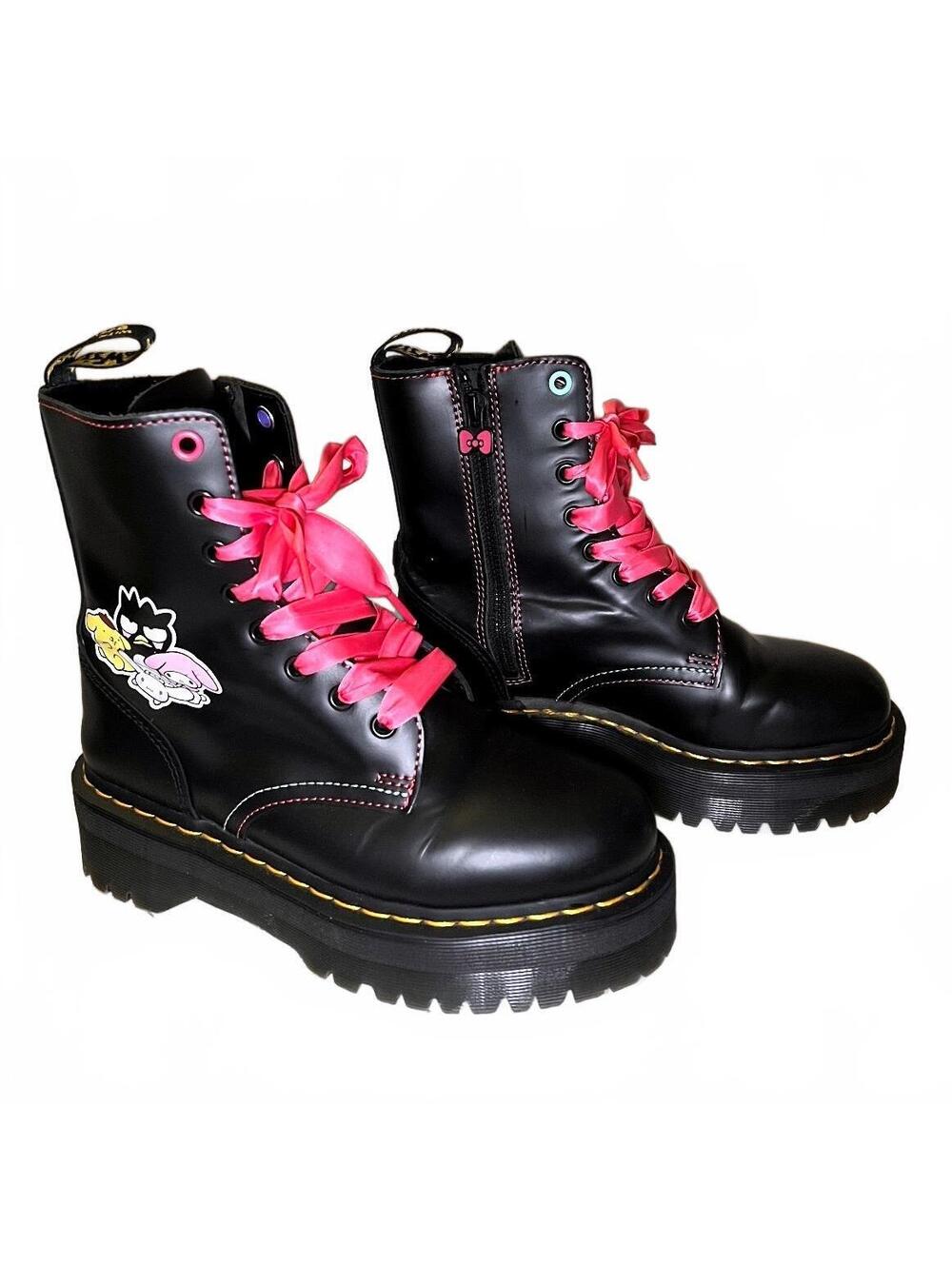 Dr. Martens x Hello Kitty Friends Jadon HK+F Platform Boots 7 - Picture 2 of 5
